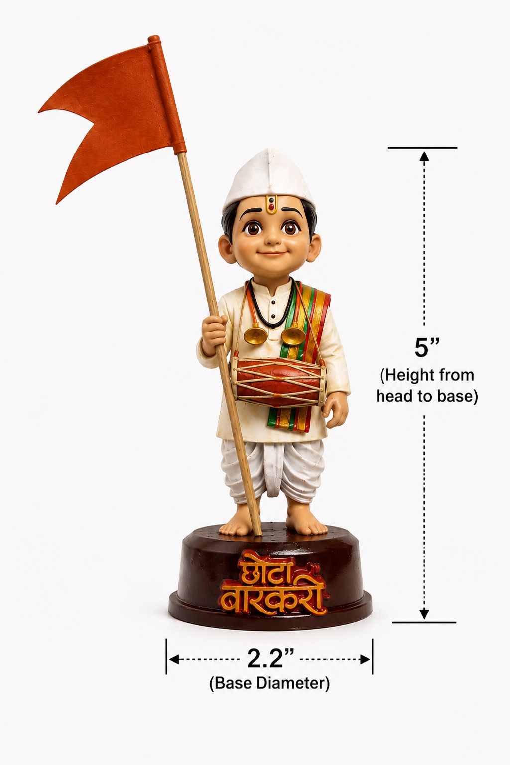 Chhota Varkari Miniature – height reference